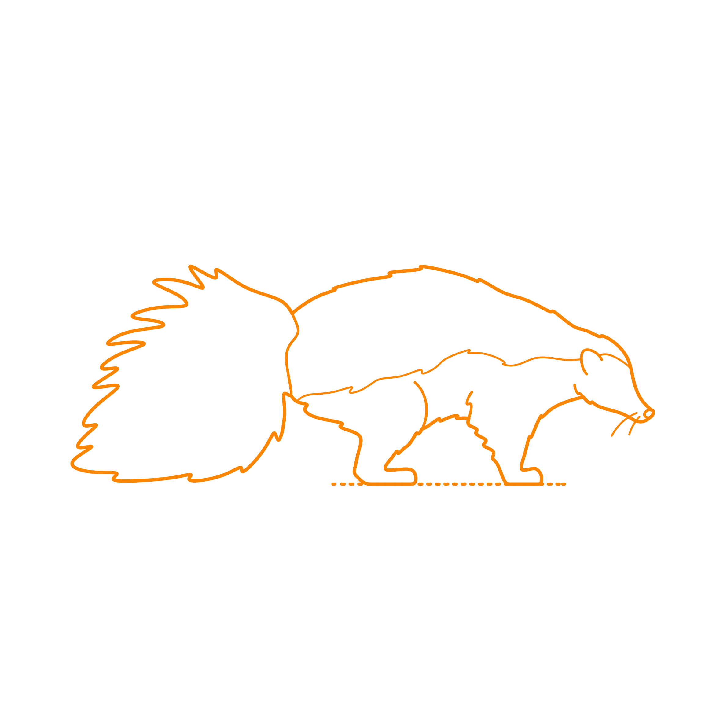 Animals Mustelids Hooded Skunk Icon Svg Vector Free Vectors